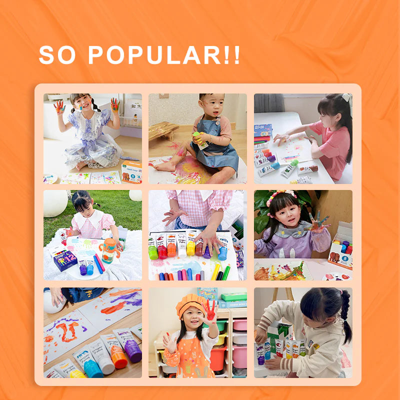 MiDeer Finger Paint Paper Book - 15 Pages-Mideer-Little Giant Kidz