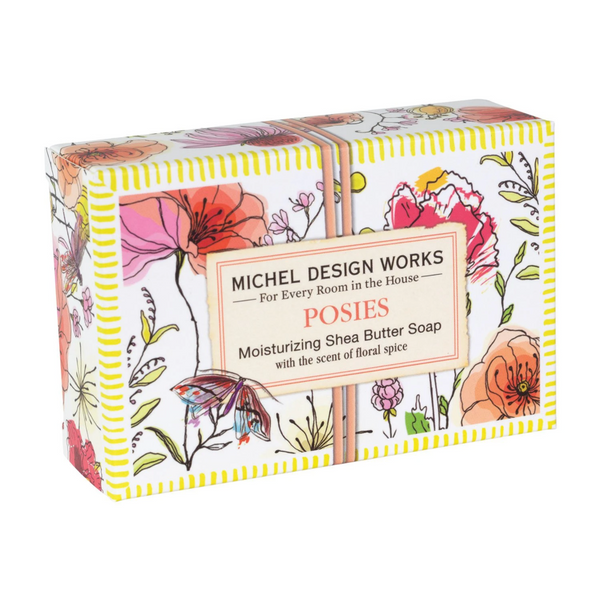Michel Design Works Boxed 4.5oz Single Soap, Posies-Michel Design Works-Little Giant Kidz