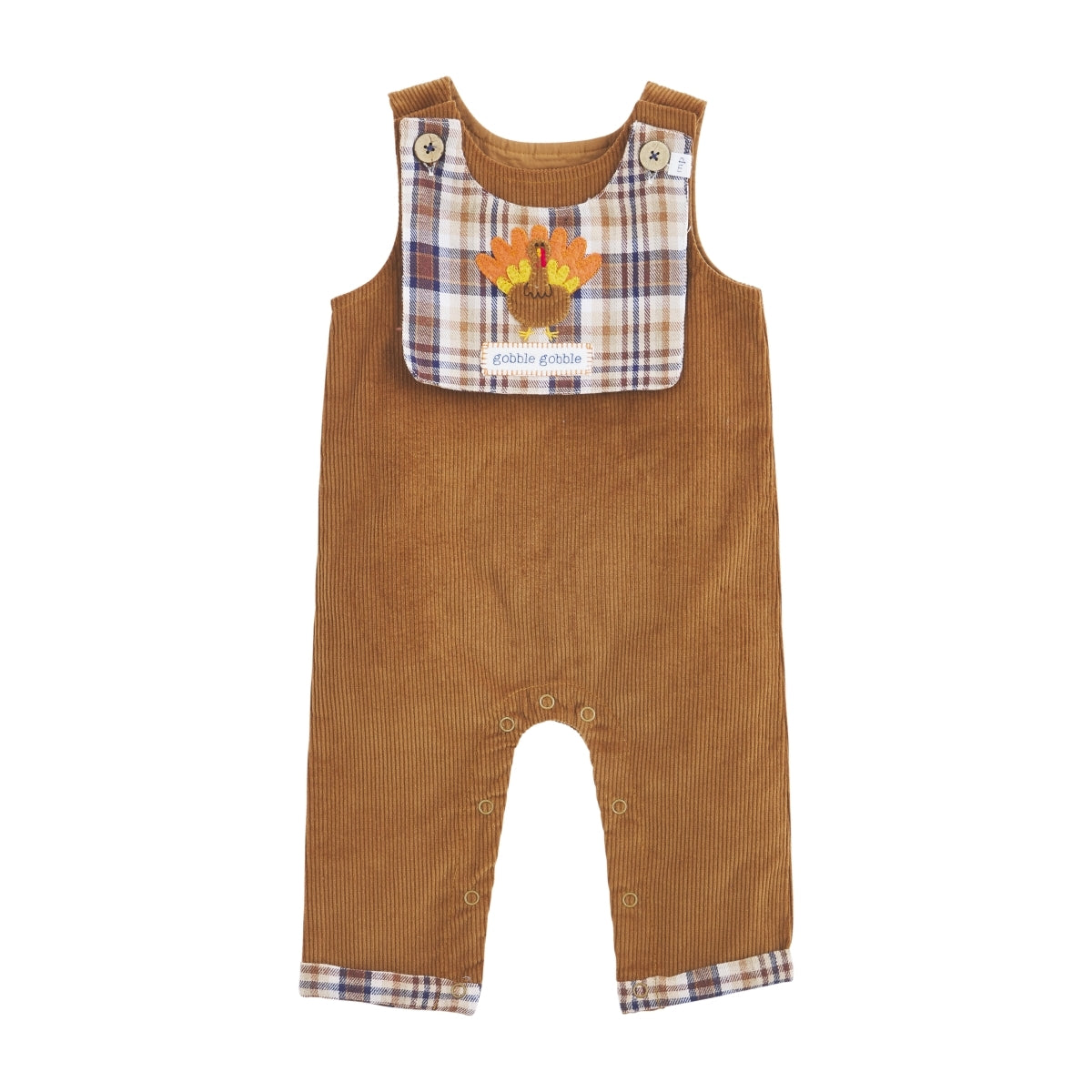 Mud Pie Corduroy Longall & Turkey Bib Set-MUD PIE-Little Giant Kidz