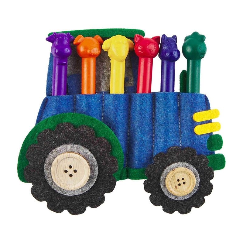 Mud Pie Crayon Holder - Tractor-MUD PIE-Little Giant Kidz