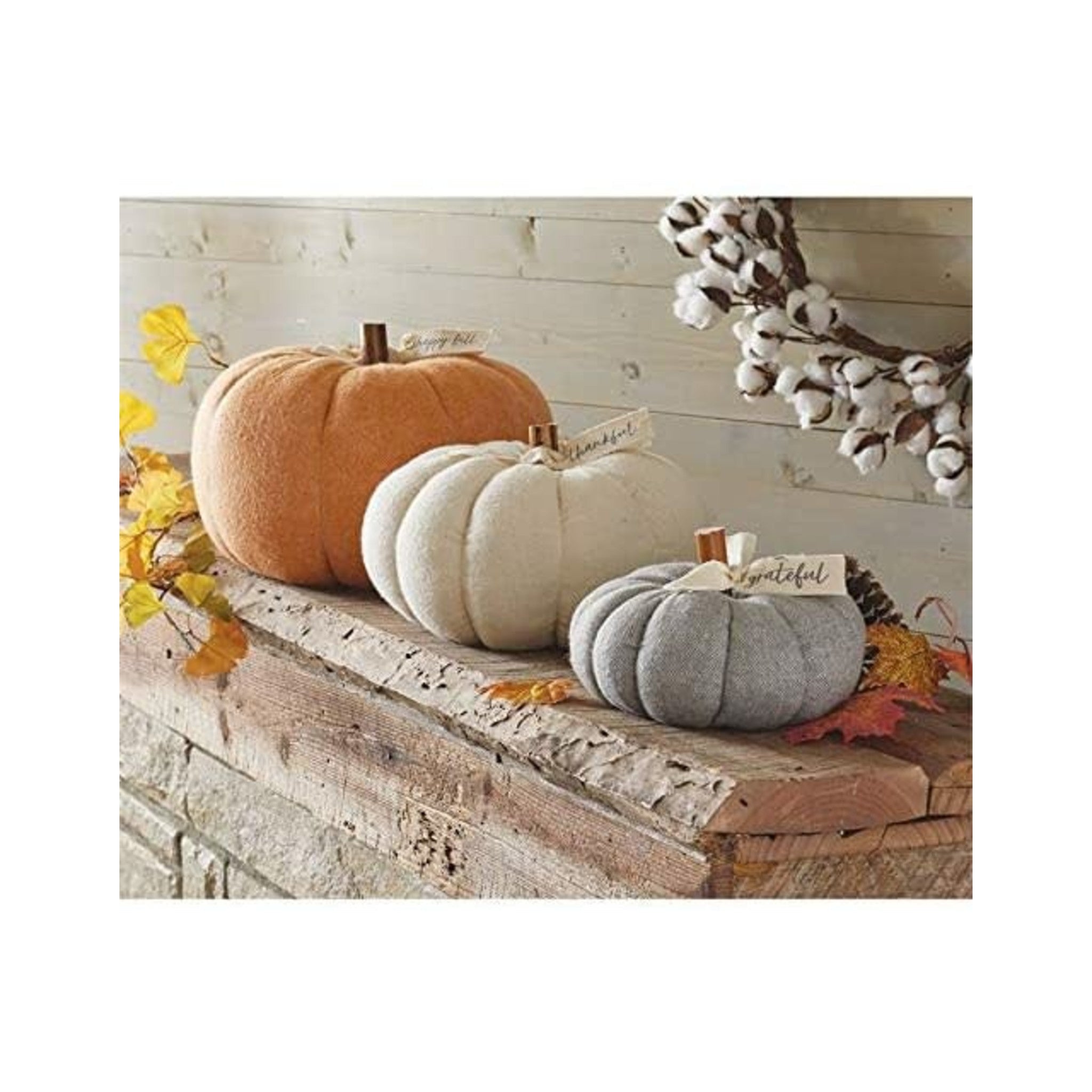 Mud Pie Decorative Cotton Pumpkin Sitter-MUD PIE-Little Giant Kidz