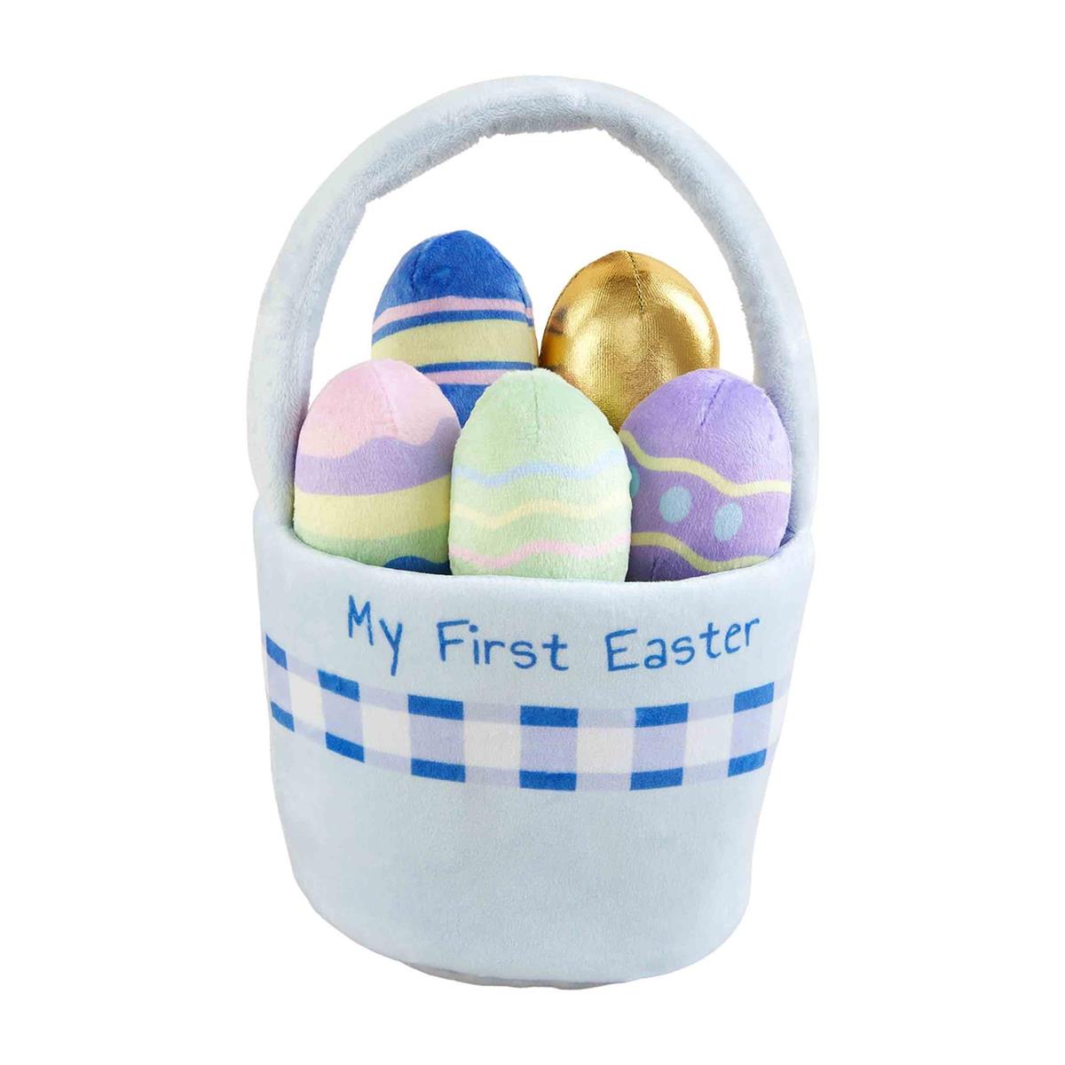 Mud Pie Easter Basket Plush Set-MUD PIE-Little Giant Kidz