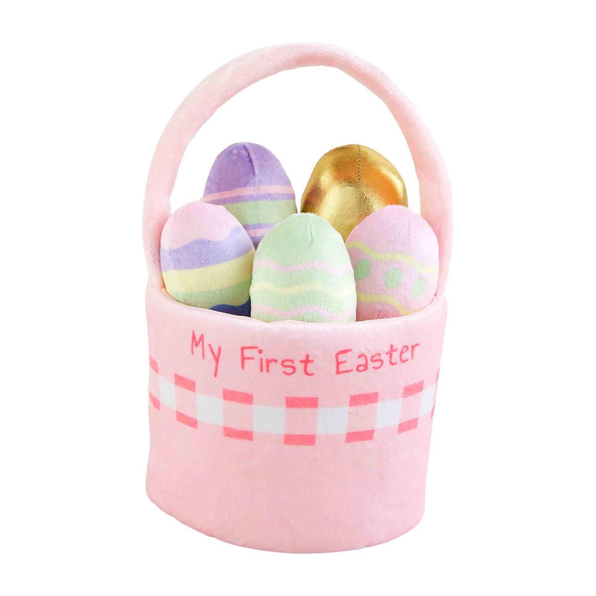 Mud Pie Easter Basket Plush Set-MUD PIE-Little Giant Kidz