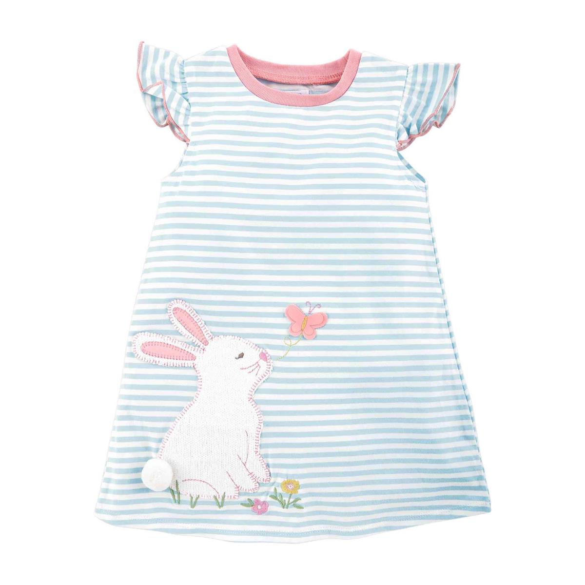 Mud Pie Easter Bunny T-Shirt Dress-MUD PIE-Little Giant Kidz