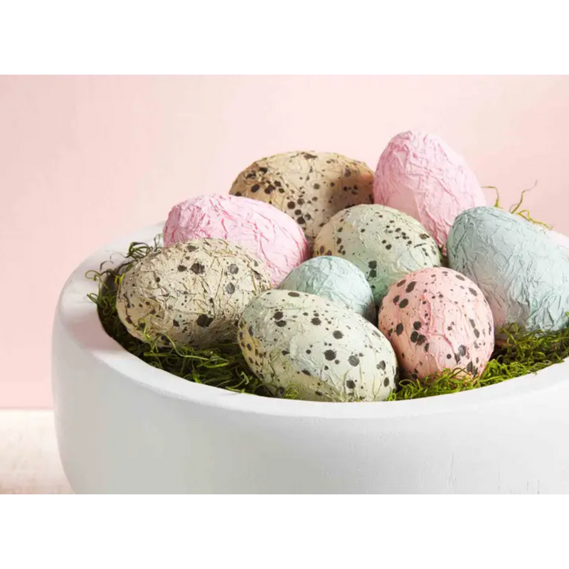 Mud Pie Easter Paper Mache Decorative Eggs-MUD PIE-Little Giant Kidz