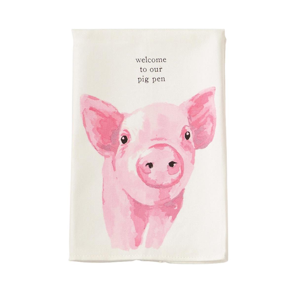 Mud Pie Cow Farm Dish Towel - Thumbnail 2