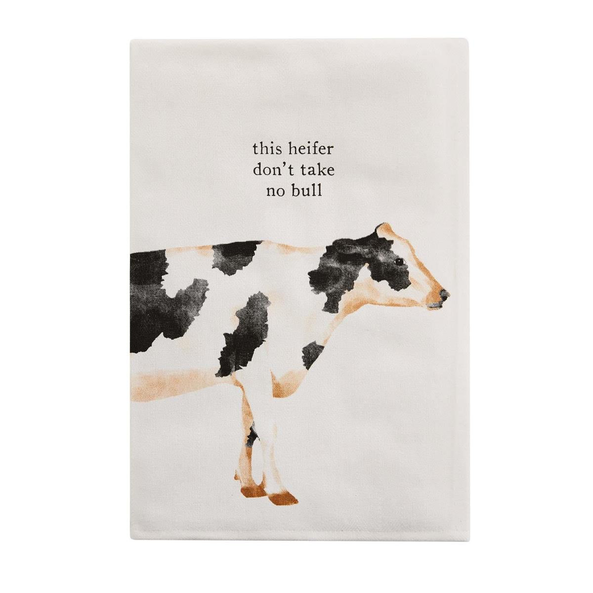 Mud Pie Cow Farm Dish Towel - Thumbnail 4