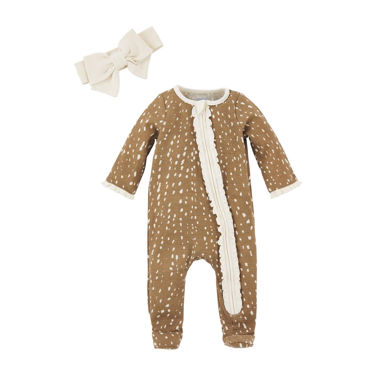 Mud Pie Fawn Sleeper & Headband Set-MUD PIE-Little Giant Kidz