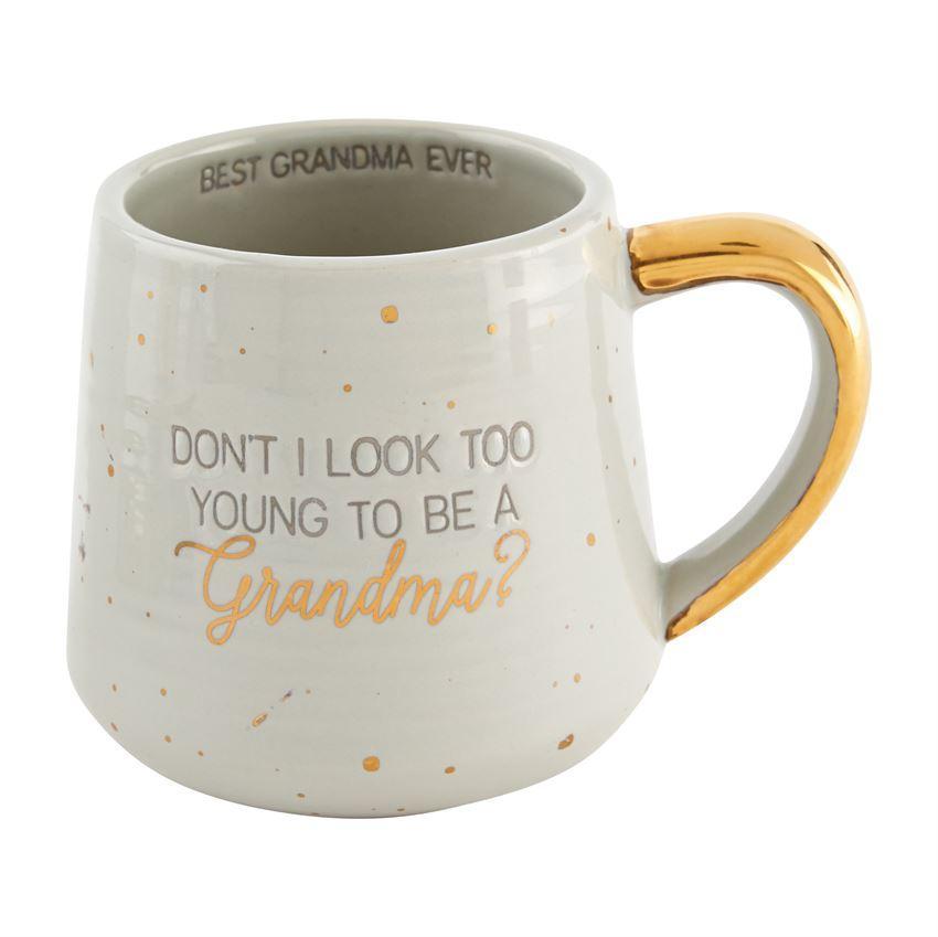 Mud Pie Gold Foil Speckled Ceramic Grandma Mug-MUD PIE-Little Giant Kidz