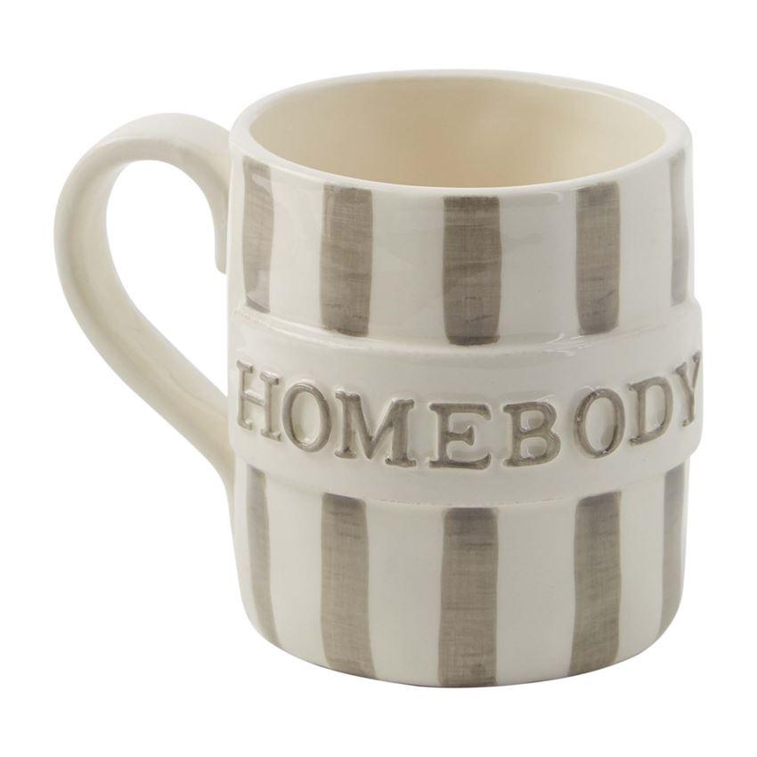Mud Pie Hand-Painted Ceramic Happy Plaque Boxed Mug-MUD PIE-Little Giant Kidz
