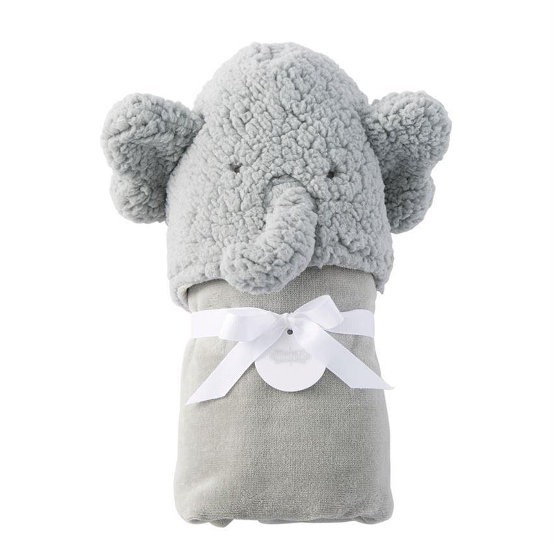 Mud Pie Hooded Bath Towel - Baby Elephant-MUD PIE-Little Giant Kidz