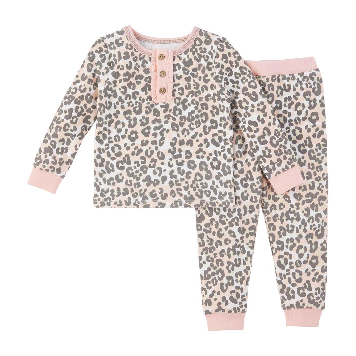 Mud Pie Leopard Pajama Set-MUD PIE-Little Giant Kidz