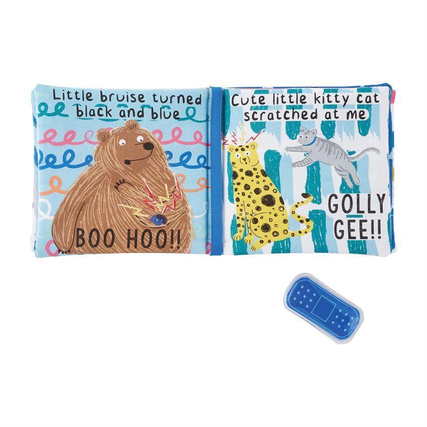 Mud Pie Ouch Pouch Soft Printed Baby Safe Book - Blue-MUD PIE-Little Giant Kidz