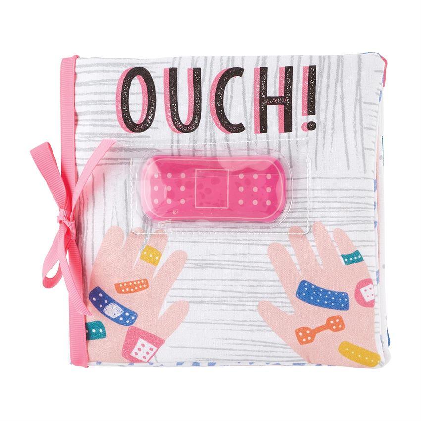 Mud Pie Ouch Pouch Soft Printed Baby Safe Book - Pink-MUD PIE-Little Giant Kidz