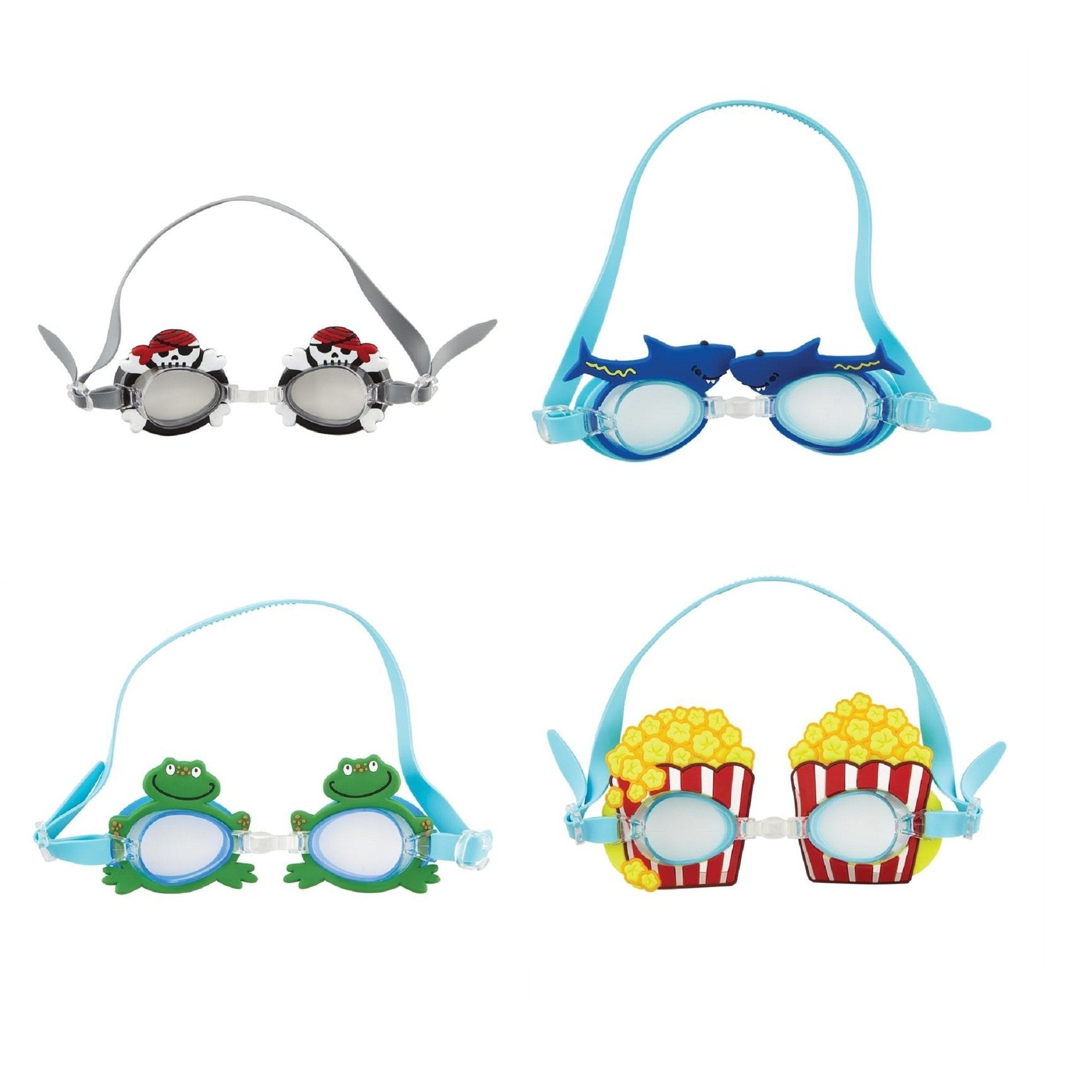 Mud Pie Silicone Character Swim Goggles - Boy-MUD PIE-Little Giant Kidz