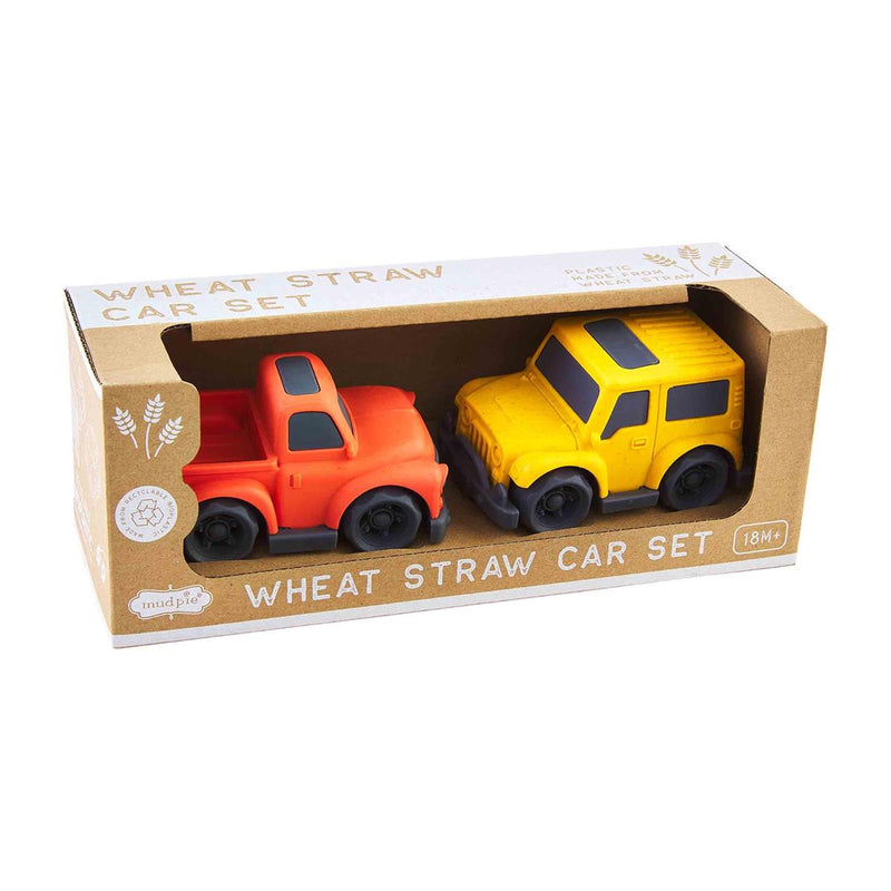 Mud Pie Wheat Straw Toy Car Set-MUD PIE-Little Giant Kidz