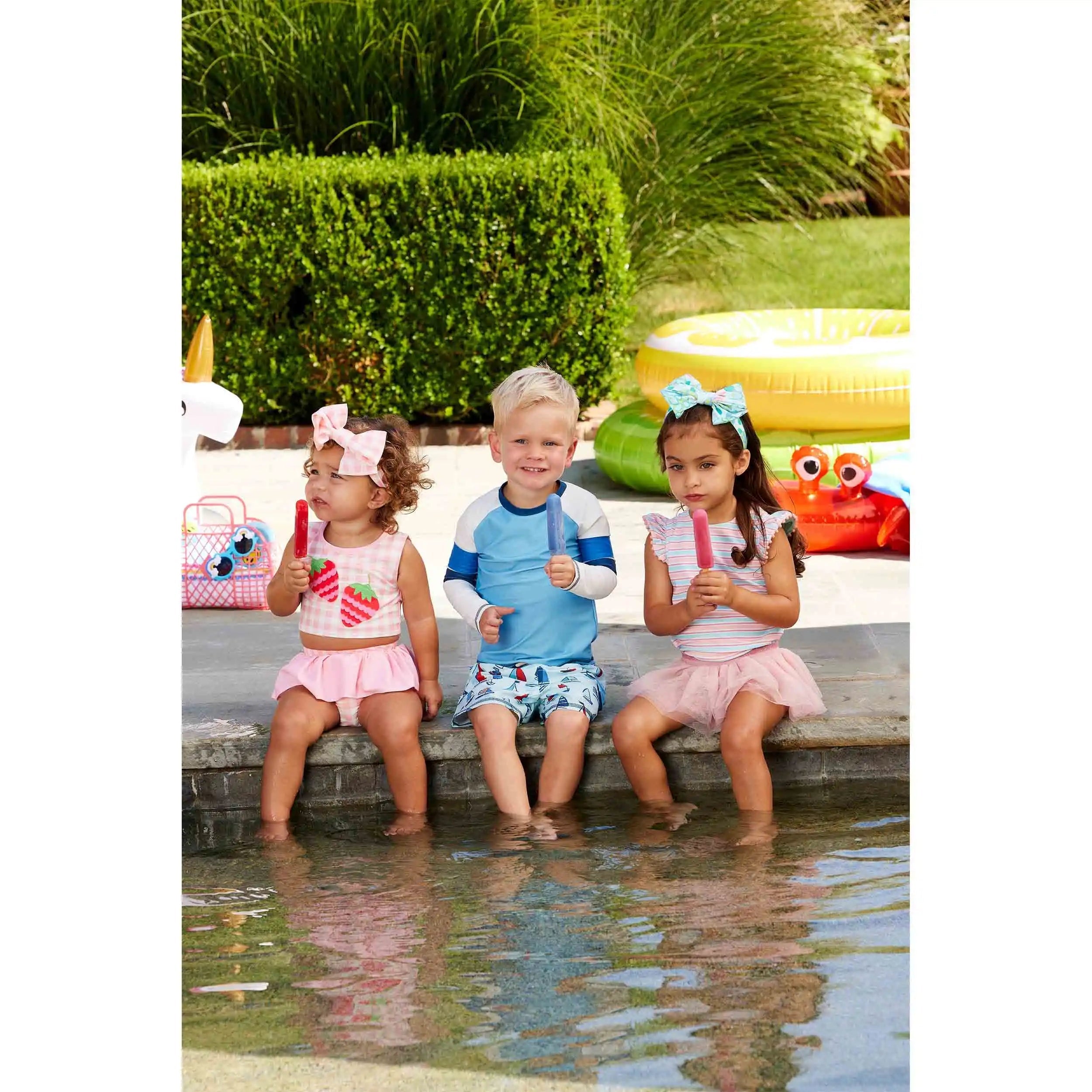 Mud Pie White Body Boys Rashguard-MUD PIE-Little Giant Kidz