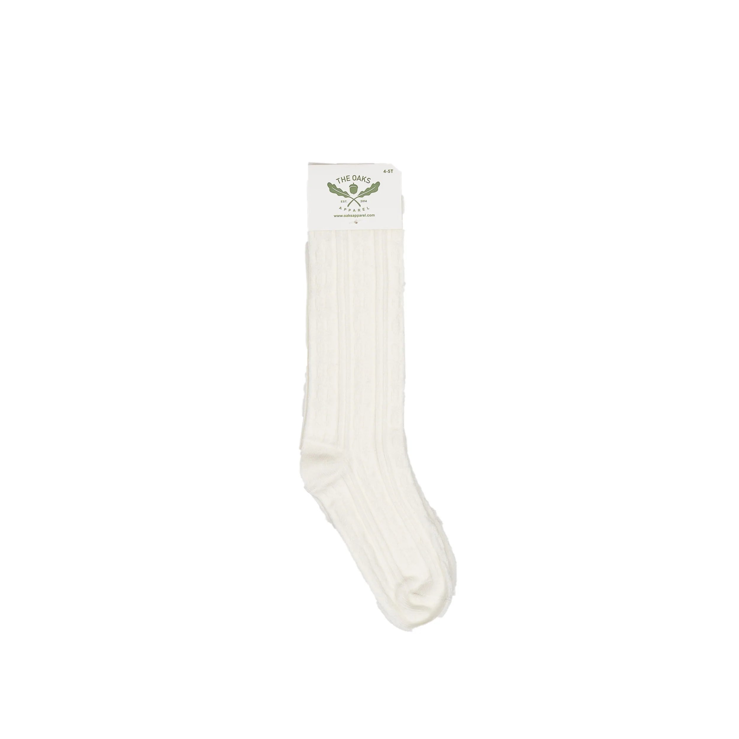 Oaks Apparel Braided Socks - White-The Oaks Apparel-Little Giant Kidz