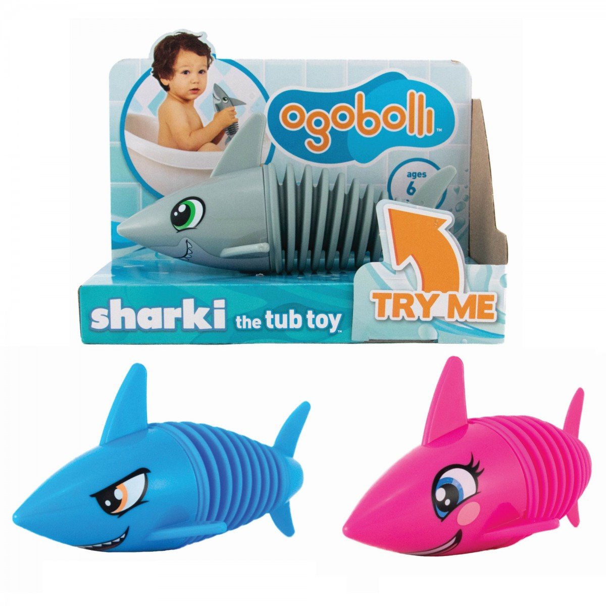 Ogobolli Sharki the Tub Toy-OGOSPORT-Little Giant Kidz
