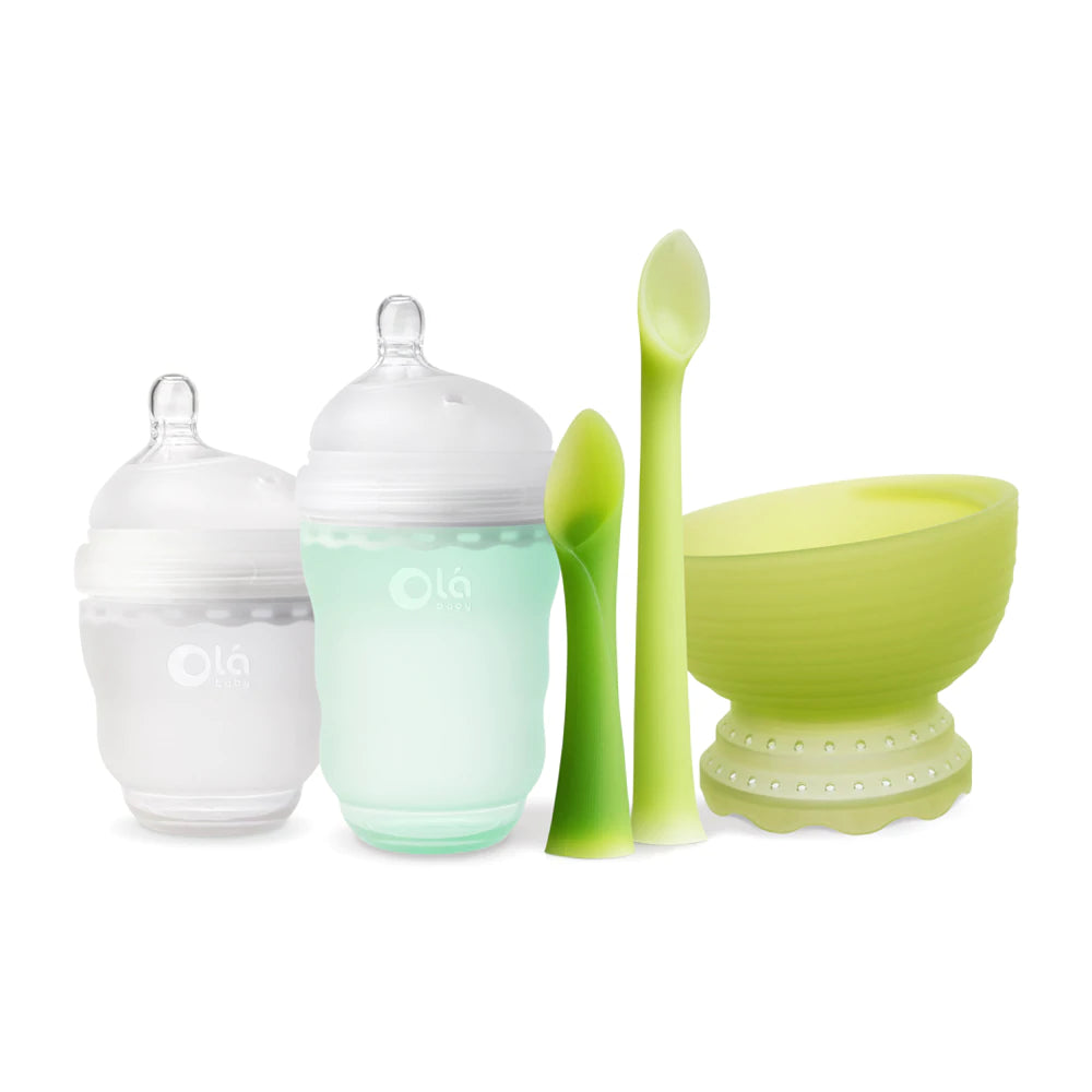 Ola Baby Essential Feeding Gift Set - Mint-OLA BABY-Little Giant Kidz