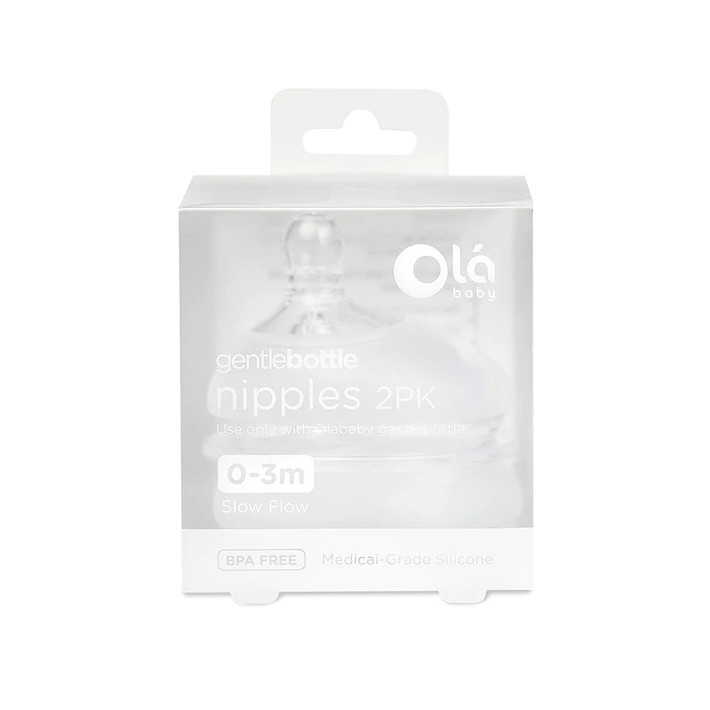 Ola Baby GentleBottle Silicone Replacement Nipple (2-Pack) - Slow Flow-OLA BABY-Little Giant Kidz