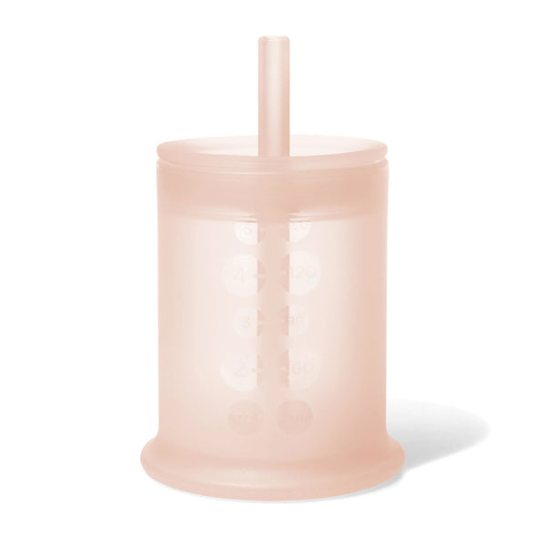 Ola Baby Training Cup with Lid + Straw - Coral-OLA BABY-Little Giant Kidz