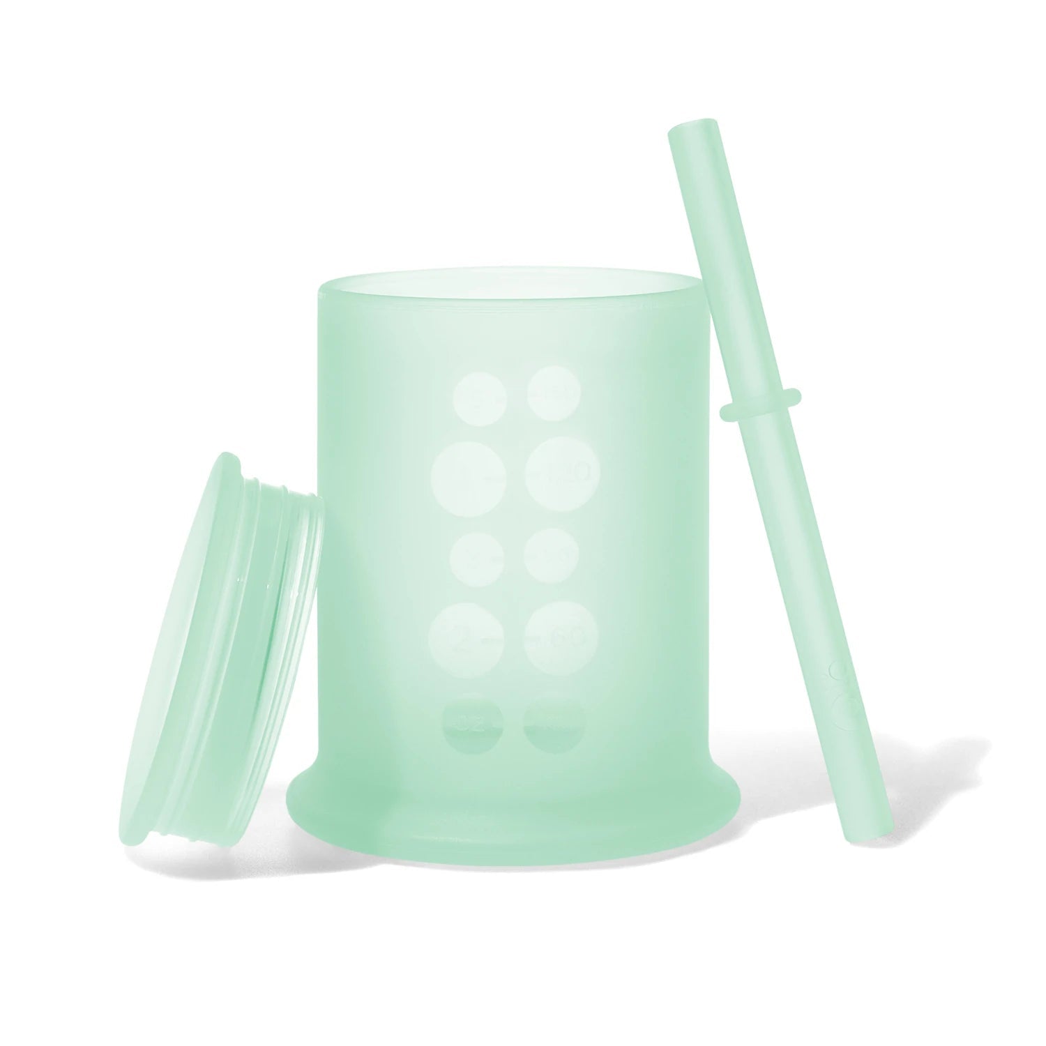 Ola Baby Training Cup with Lid + Straw - Mint-OLA BABY-Little Giant Kidz