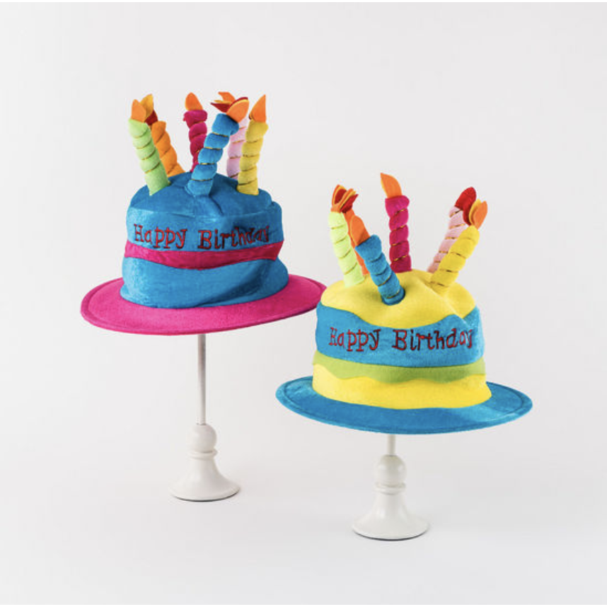 One Hundred 80 Degrees Happy Birthday Cake Hat, 12"-ONE HUNDRED 80 DEGREES-Little Giant Kidz