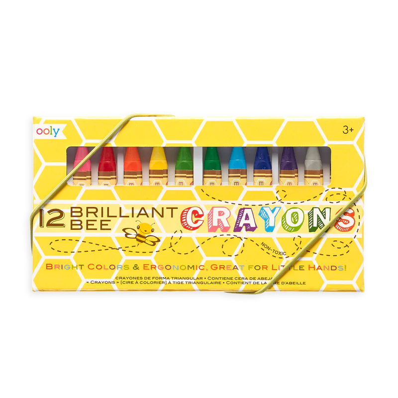 Ooly Brilliant Bee Crayons - Set of 12-OOLY-Little Giant Kidz