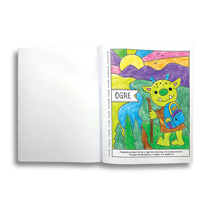 Ooly Color By Numbers Coloring Book - Mythical Friends-OOLY-Little Giant Kidz