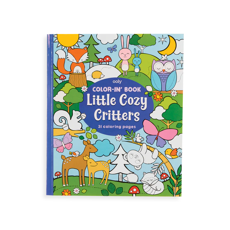 Ooly Color-In Book - Little Cozy Critters Coloring Book-OOLY-Little Giant Kidz