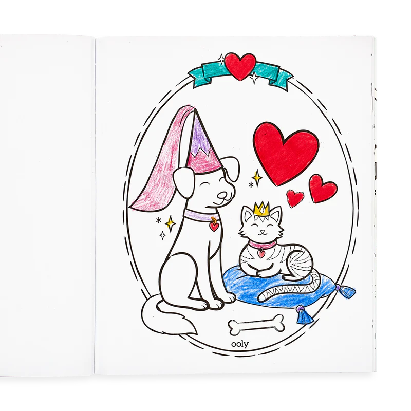 Ooly Color-In Book - Princesses & Fairies Coloring Book-OOLY-Little Giant Kidz