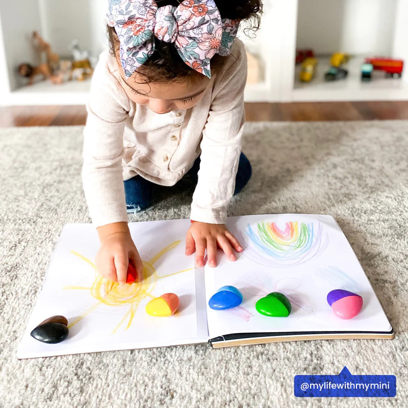 Ooly I Heart Art Erasable Crayons - Set of 6 (12 Colors Total)-OOLY-Little Giant Kidz