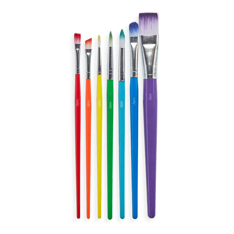 Ooly Lil Paint Brush Set - Set of 7-OOLY-Little Giant Kidz