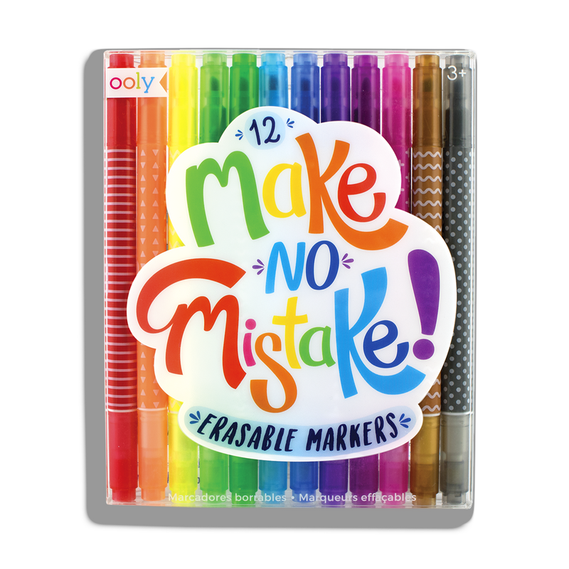 Ooly Make No Mistake Erasable Markers - Set of 12-OOLY-Little Giant Kidz