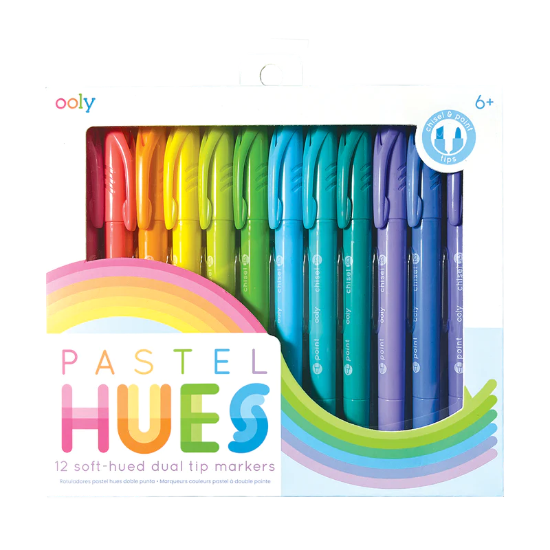 Ooly Pastel Hues Dual Tip Markers - Set of 12-OOLY-Little Giant Kidz