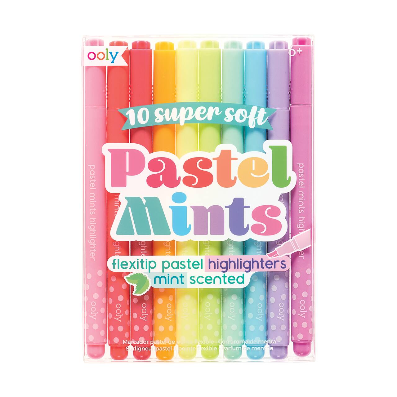 Ooly Pastel Mints Scented Flextip Highlighters - Set of 10 Colors-OOLY-Little Giant Kidz