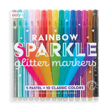 Ooly Rainbow Sparkle Glitter Markers - Set of 15 Colors-OOLY-Little Giant Kidz