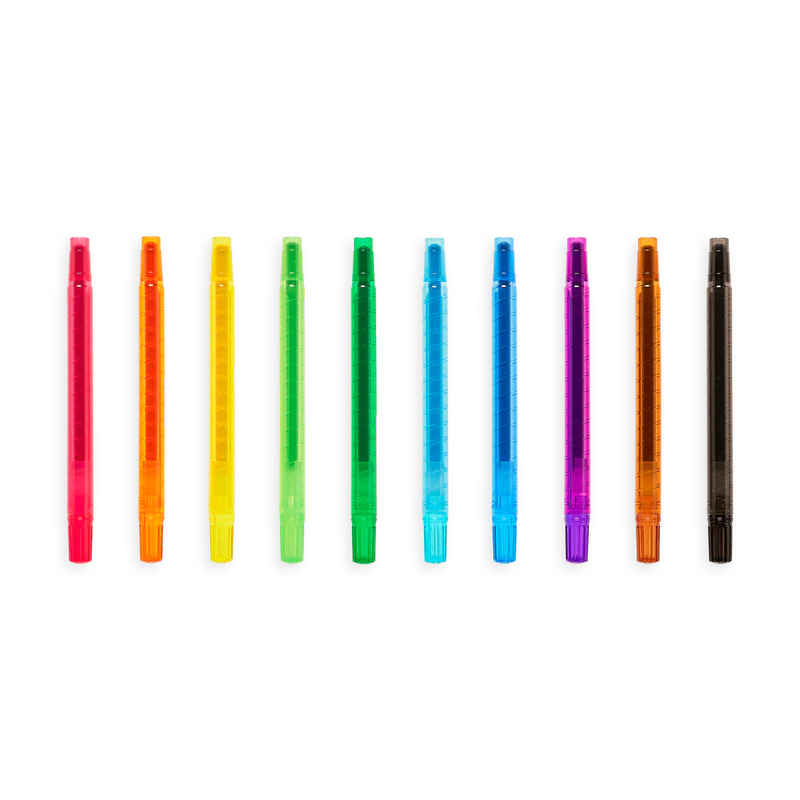 Ooly Yummy Yummy Scented Twist-Up Crayons - Set of 10 Colors-OOLY-Little Giant Kidz