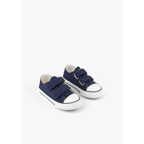 Osito by Conguitos Adherent Stripes Navy Canvas Sneakers-Conguitos-Little Giant Kidz