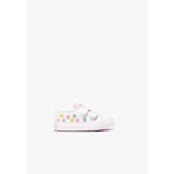 Osito by Conguitos Embroidered Flowers White Canvas Sneakers-Conguitos-Little Giant Kidz