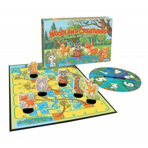 Outset Media Woodland Creatures Snakes and Ladders-OUTSET MEDIA-Little Giant Kidz
