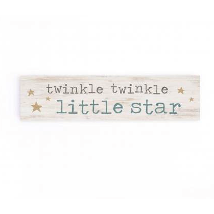 P. Graham Dunn Small Wooden Sign Twinkle Twinkle-P. GRAHAM DUNN-Little Giant Kidz