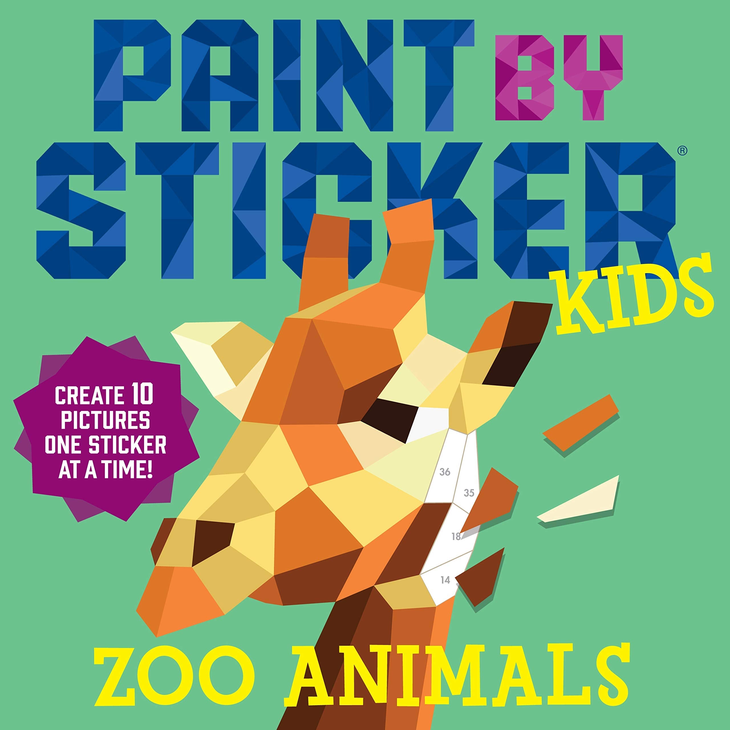 Paint by Sticker Kids: Zoo Animals (Paperback Book)-HACHETTE BOOK GROUP USA-Little Giant Kidz
