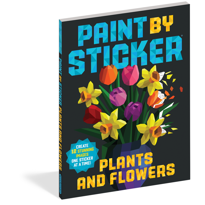 Paint by Sticker: Plants and Flowers (Paperback Book)-HACHETTE BOOK GROUP USA-Little Giant Kidz