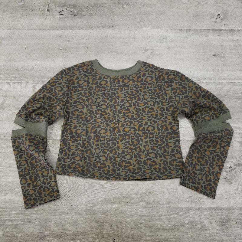 Paper Flower Trendy Tween Fashion Leopard Sweatshirt-Paper Flower-Little Giant Kidz