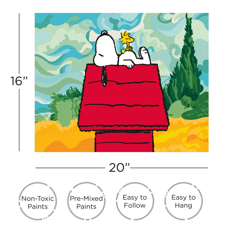 Peanuts Snoopy Chill Art by Numbers-NMR Distribution America-Little Giant Kidz