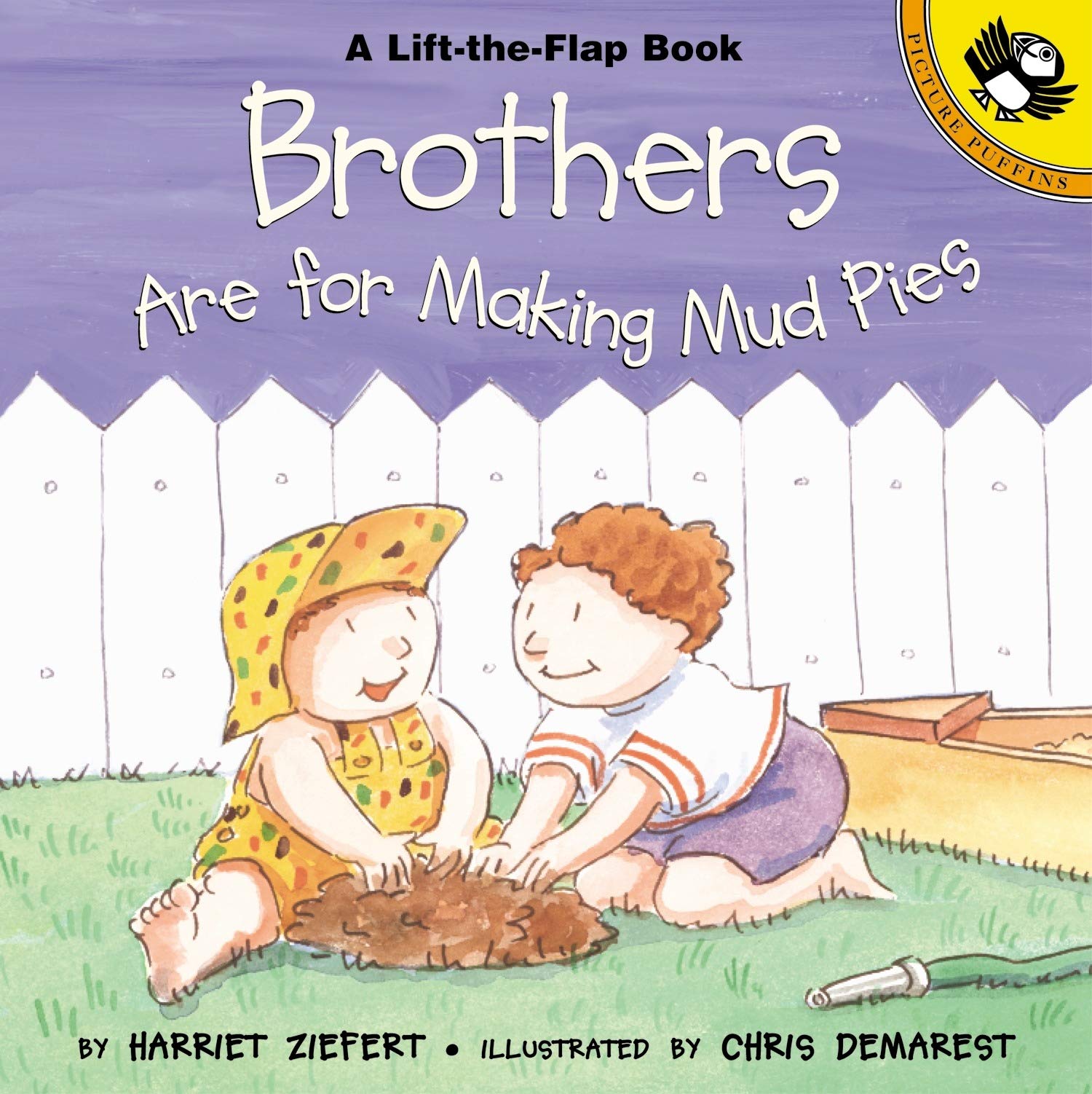 Penguin Random House: Brothers are for Making Mud Pies (Puffin Lift-the-Flap) (Paperback Book)-PENGUIN RANDOM HOUSE-Little Giant Kidz