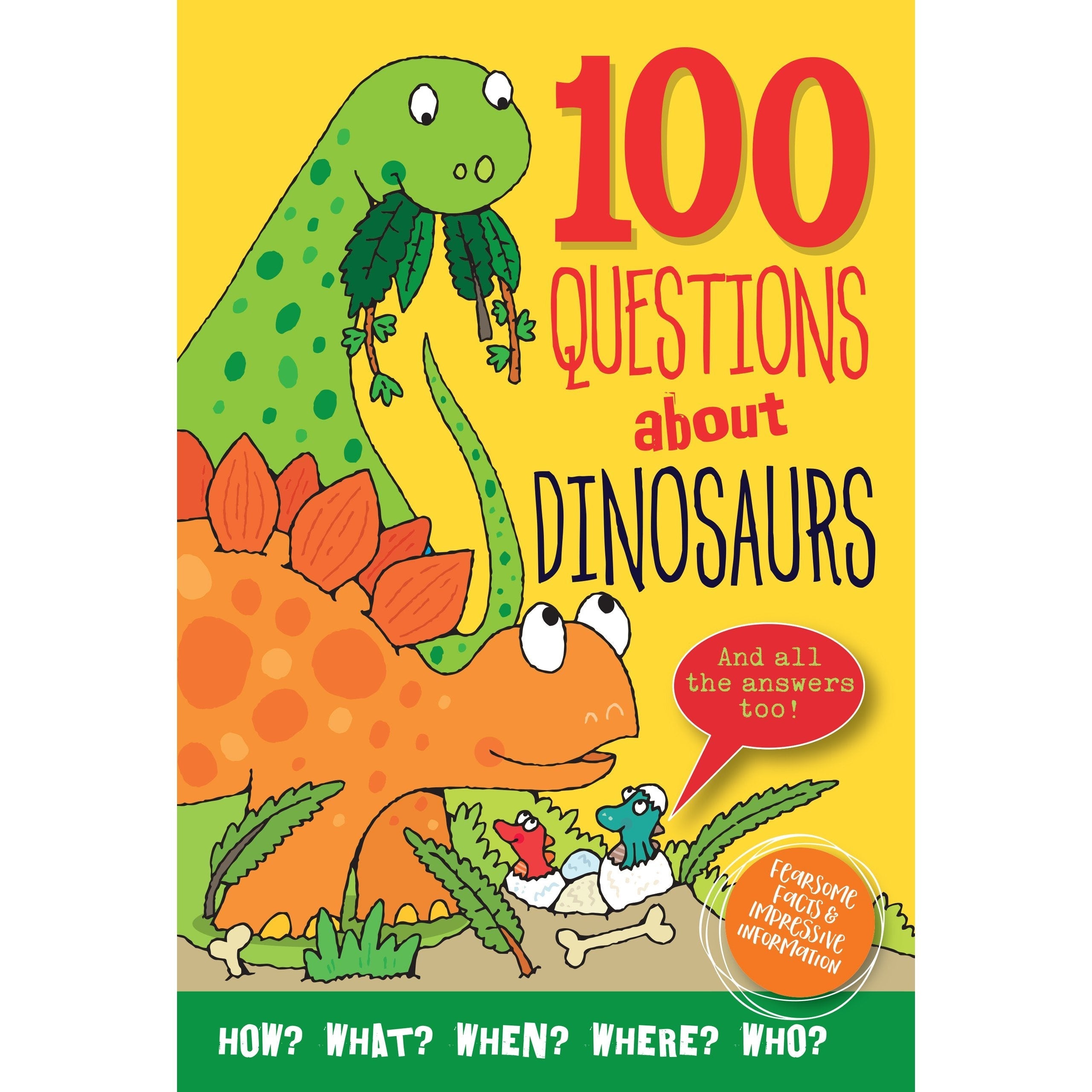 Peter Pauper Press: 100 Questions About Dinosaurs (Hardcover Book)-Peter Pauper Press-Little Giant Kidz