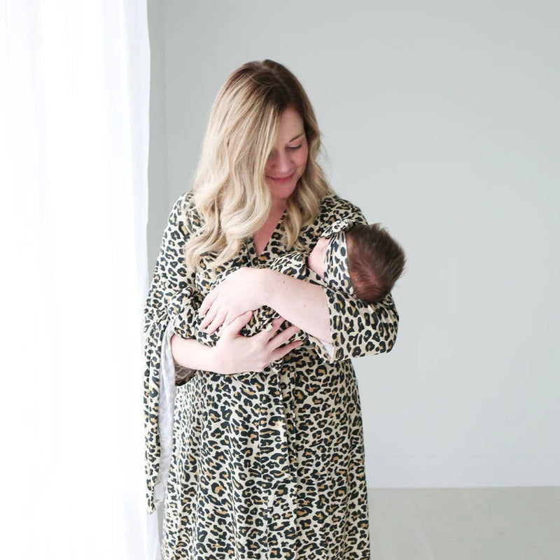 Posh Peanut Lana Leopard Infant Swaddle and Headwrap Set-POSH PEANUT-Little Giant Kidz